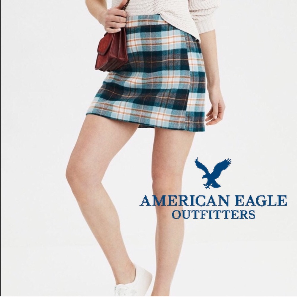 American Eagle Plaid Skirt NWOT